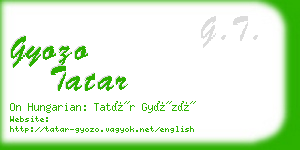 gyozo tatar business card